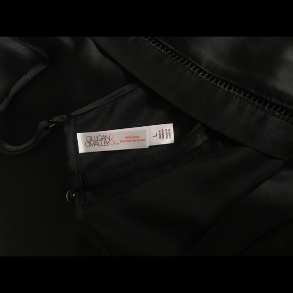 Gilligan & O'Malley Black Chemise NightGown - Picture 3 of 5